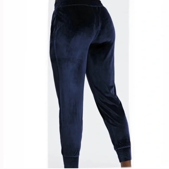 FABLETICS Daria Luxe Velour Navy Jogger Size Large - Picture 3 of 10